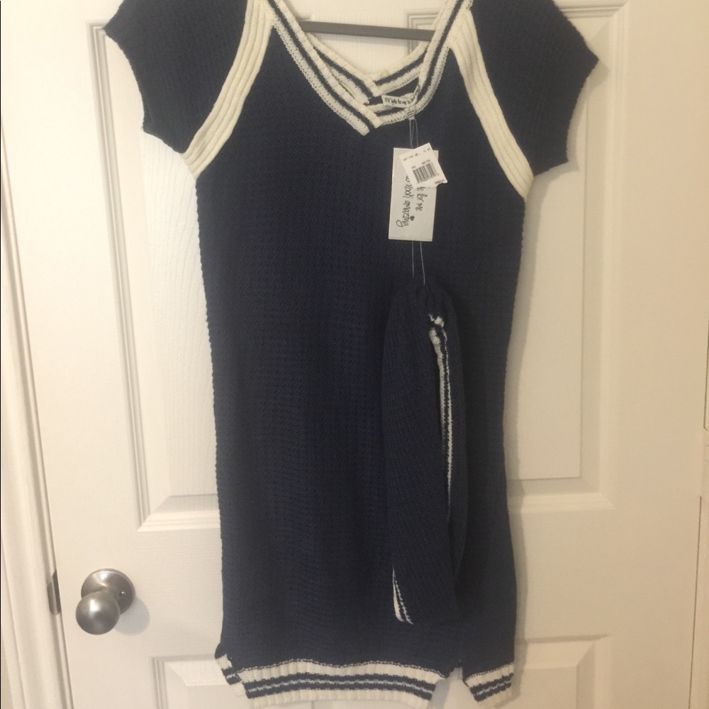 NWT sweater dress with matching scarf